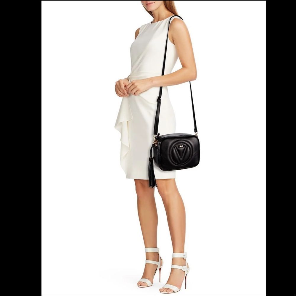 Valentino by Mario Valentino Mia Leather Camera Crossbody Bag $675
